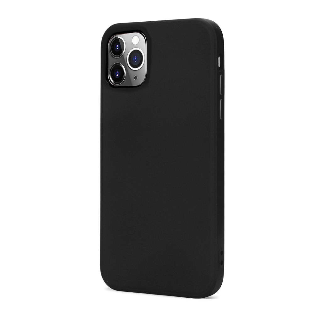 Slim Pro Silicone Full Corner Protection Case for iPHONE 12 / iPHONE 12 Pro 6.1 inch (Black)